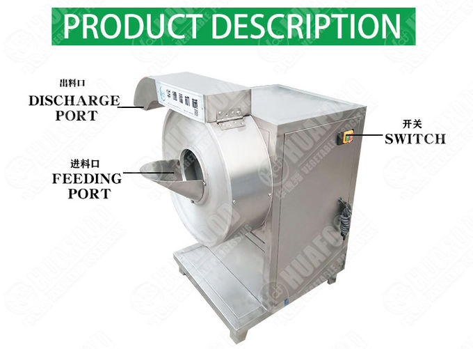Fast Food 600kg/H 20mm 1.1kw Onion Ring Slicer Machine