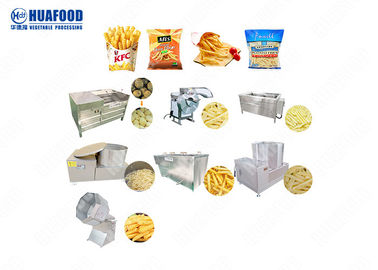 Materielle Produktlinie-Lebensmittelverarbeitung der Pommes-Fritesss304 12 Monate Garantie-