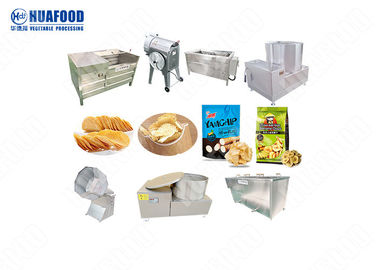 Kartoffelchip-Hersteller-Maschinen-Kartoffelchip-Verarbeitungsanlage der Kapazitäts-500kg/H