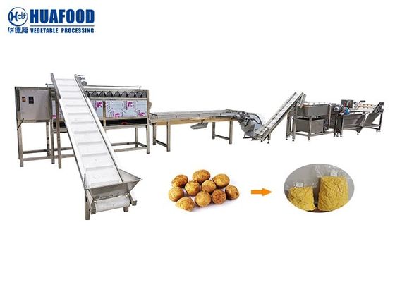 Industrielle Reinigung und Schälmaschine der Kartoffel-500KG/H, die Maschinen herstellend schneidet