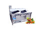 Doppelte Abflussrinnen-Gemüsefrucht-Waschmaschine 380V 3 HP