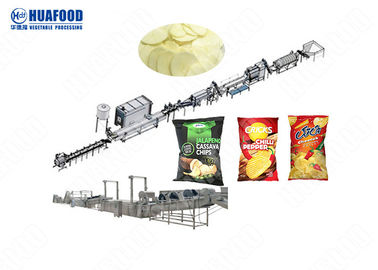 Kartoffelchip-Maschinen-Fertigungsstraße legt die Chips, die Maschine klare Herstellungsmaschine herstellen