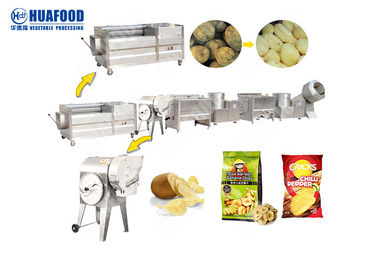 Gefrorene Pommes-Fritesautomatische Kartoffelchips, welche die Maschinen-Kartoffelchips braten Maschine machen